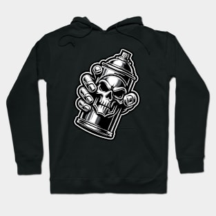 Hand Of Doom Graffiti Can Hoodie